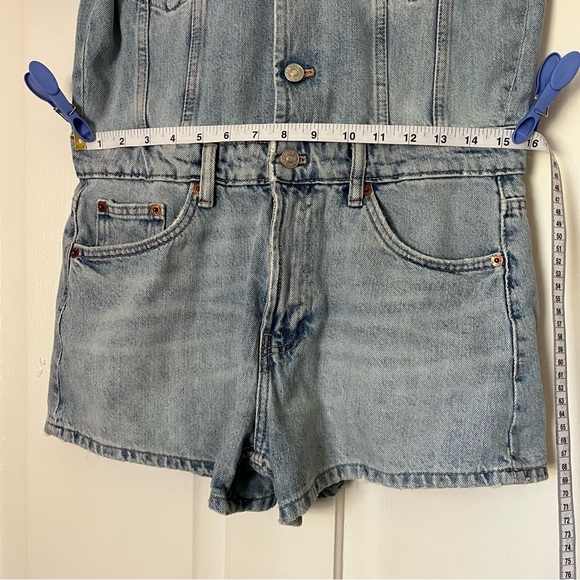 Zara Denim Romper | medium - Picture 5 of 9